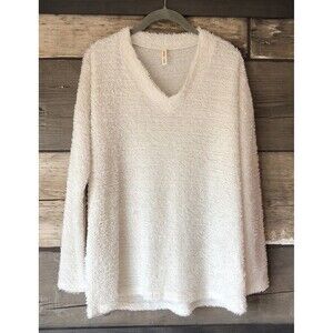 Orange Creek Women’s Ivory  Knit Sweater Size Small Made In USA